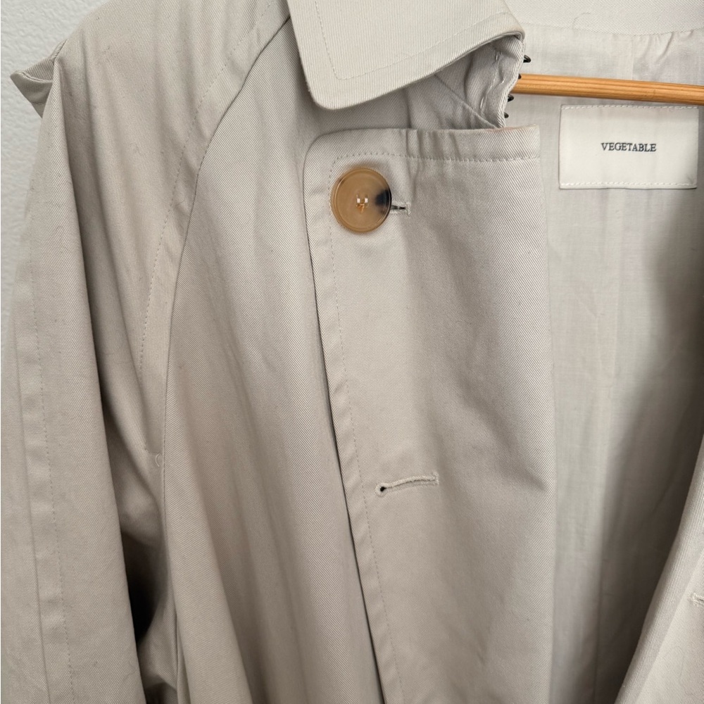 Beige Trench Coat with Belt From The Frankie Shop - Picture 2 of 7